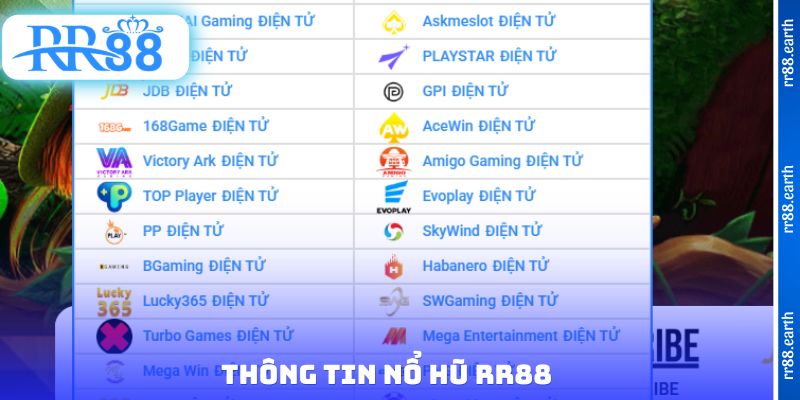 Thông tin nổ hũ RR88